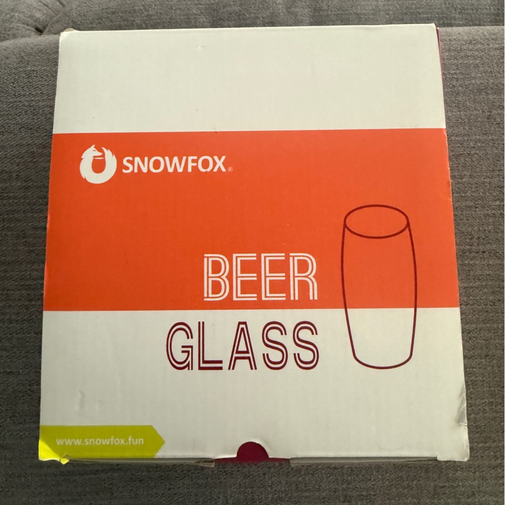 2 Snow fox Beer Insulated Mugs With Lid 17oz Brand New
